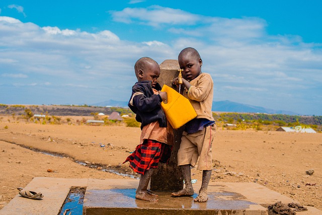 Children accessing safe water
